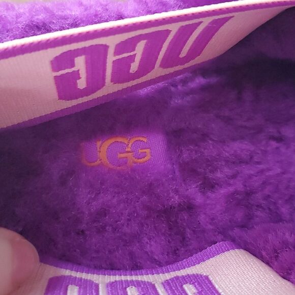 UGG Fluff Yeah Ombre Slide Women's 7 Multi Wool Slingback Slipper Sandal - Picture 6 of 14